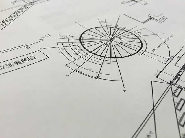 螺旋階段の図面